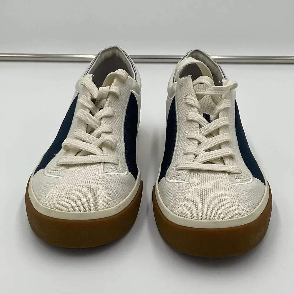 Rothys Lace Up Sneakers Blue Blackberry‎ Color Block Shoes Womens Size 8 EUC